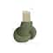 Hello Honey® 4" Green Stoneware Tealight & Taper Candle Holder